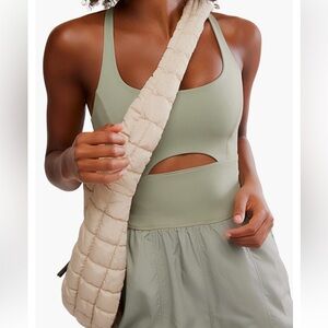 Free People Movement Righteous Onesie Sage Green Medium